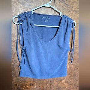 AE Cinch Shoulder Crop Tee